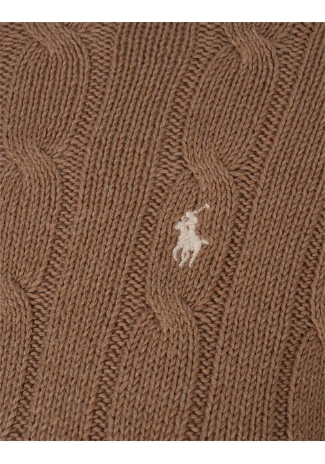 Pullover Julianna In Camel Melange RALPH LAUREN | 211-943903002